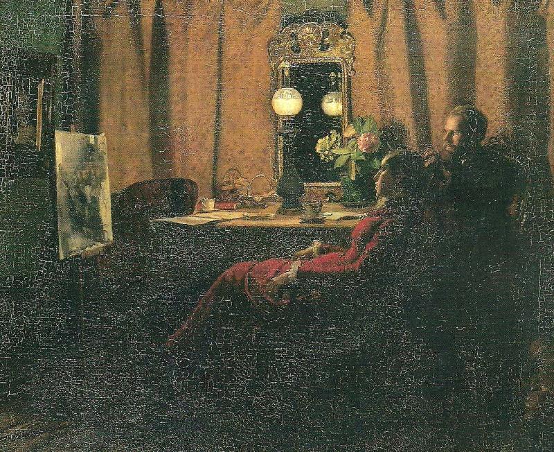 Anna Ancher dagens arbejde bedommes Sweden oil painting art